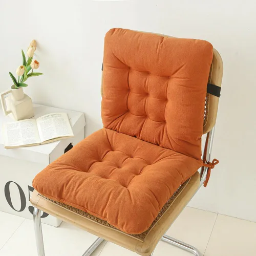 Vista 9 de Cojín de asiento de oficina, almohadilla antideslizante con soporte lumbar, ideal para escritorio, juegos, banco o sentarse en el suelo