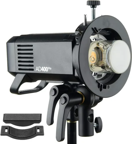 Vista 7 de Godox S2 Speedlite - Soporte tipo S, soporte Speedlight Bowens compatible con flash de cámara Godox, V1 AD200Pro AD400Pro AD200 V860II TT685 TT600