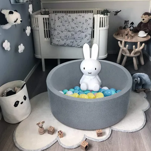 Vista 5 de TRENDBOX Esponja de espuma suave interior redondo Ball Pit,Ideal para niños - Gris oscuro