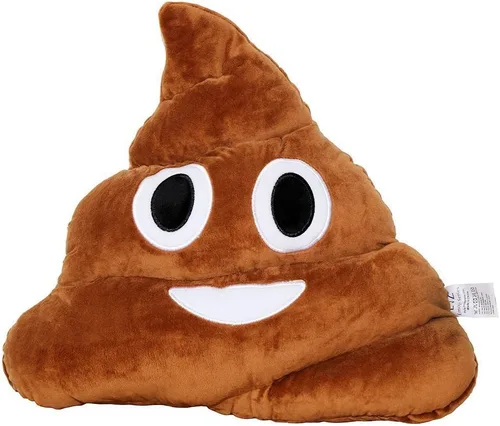 Vista 34 de Emoji Cara de Alienígena Cojín de Emoticón Relleno de Felpa Suave Almohada, Certificado Oficial, EvZ 31cm Gris