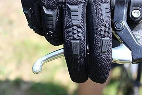 Vista 4 de Moto Guantes de dedo completo Ciclismo Guantes, Bono lápiz capacitivo VAOO Luz Almohadilla de silicona obtener Guantes de equitación Guantes de moto