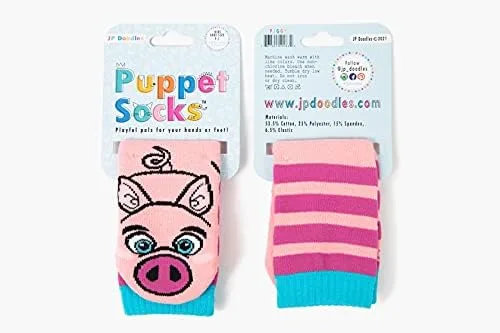 Vista 5 de Puppet Socks - Calcetines divertidos de animales novedosos - Calcetines locos para niños y niñas - Calcetines divertidos para niños y niñas