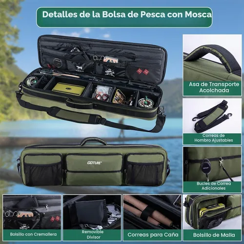 Vista 6 de Goture Fly Fishing Kit & Gear Bag, 9FT Fly Rod and Reel Combo