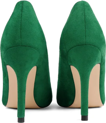 Vista 4 de JOY IN LOVE Zapatos Claros para las Mujeres Tacones Puntiagudos Deslizamiento en los Lados Transparente Bombas