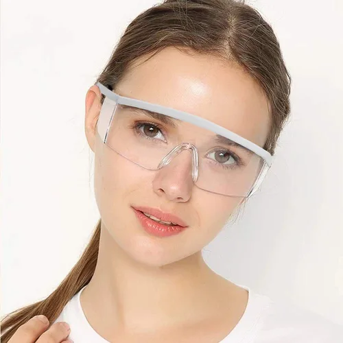 Vista 5 de Gafas de protección Niebla Prueba de arañazos Gafas de protección de lente transparente (blanco)