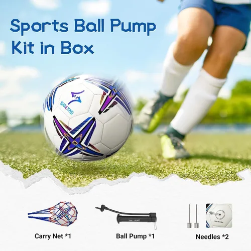 Vista 4 de Balones de fútbol Saretas que brillan en la oscuridad, tamaño 5, balón de regalo nocturno para adolescentes, junior y adultos, juego