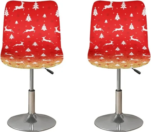 Vista 68 de American Eagle - Juego de 2 fundas para taburetes de bar para sillas de comedor, impermeables, antideslizantes, tamaño universal