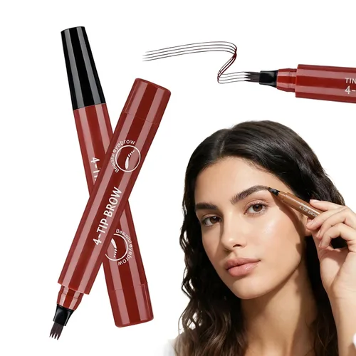 Vista 10 de 2 lápices de cejas Microblading para mujeres, 2026 actualizados, impermeables, 3D, punta fina, con efecto de trazo natural del cabello, herramienta