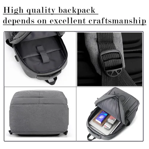 Vista 5 de YB-OSANA Game Cosole - Mochila de viaje para consola PS5PS4 y accesorios (gris), Gris, Juego