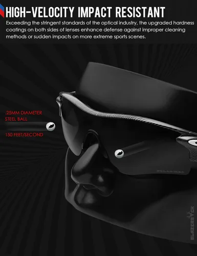 Vista 7 de BLAZERBUCK Lentes de repuesto para gafas de sol Oakley Holbrook OO9102/Holbrook Asian Fit OO9244/Holbrook Mix OO9384