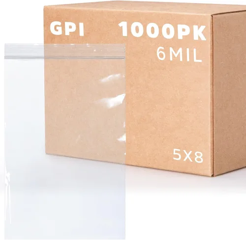 Vista 20 de GPI - 6 mil, extra resistente, bolsas de plástico transparentes con cremallera resellable de 2 x 5 pulgadas, resistentes a perforaciones, bolsas