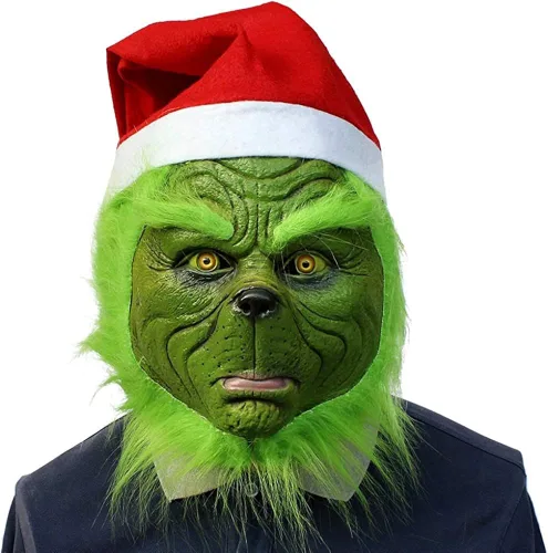 Vista 6 de Cosgrinch Green Monster glove Costume Accessories Party Novelty Cosplay Props Gifts Men Women Green