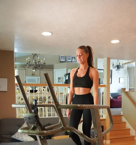 Vista 6 de SB Fitness Equipment CT700 - Cinta de correr de ejercicio comercial curvada autogenerada con 8 niveles de resistencia y pantalla digital frontal