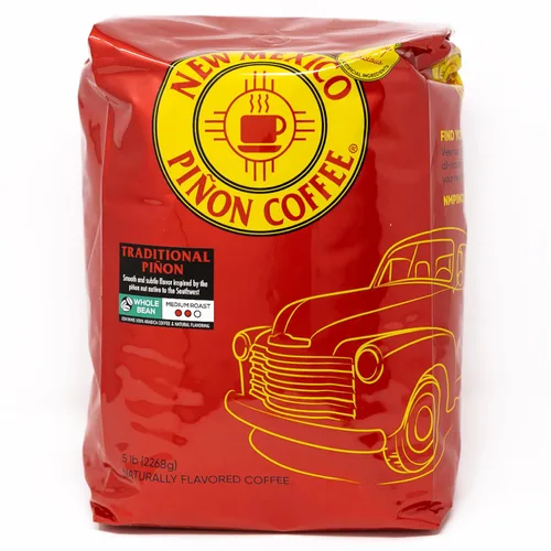 Vista 14 de New Mexico Piñon Coffee Café con sabor natural (Adobe Morning Whole Bean, 2 libras)