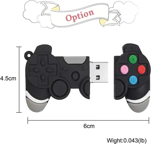 Vista 6 de Lindo USB Flash Drive 16GB Gamepad Modelo USB Memory Stick U Disco para Niños Estudiantes Regalo Pendrive