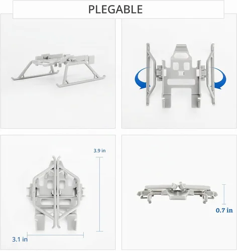Vista 5 de Tren de aterrizaje para DJI Mini 3/Mini 3 Pro Kit plegable de patas extendidas para accesorios Mini 3 Pro Foldable Extended Legs for DJI Mini 3