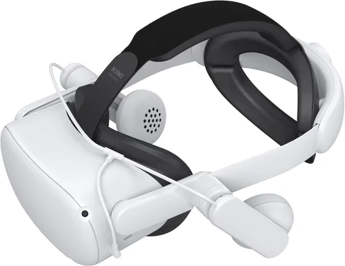 Vista 2 de KIWI design Correa de audio cómoda para la oreja y agarres de control compatibles con los accesorios Quest 2