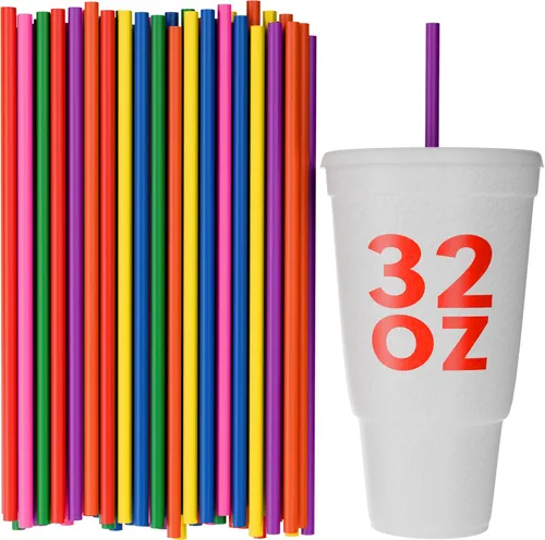 Vista 7 de Pajitas de vaso desechables - 10 pulgadas de alto (negro, 250)