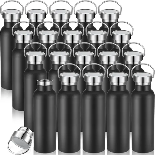 Vista 9 de Mimorou Paquete de 10 botellas de acero inoxidable aisladas de 17 onzas, 10 10