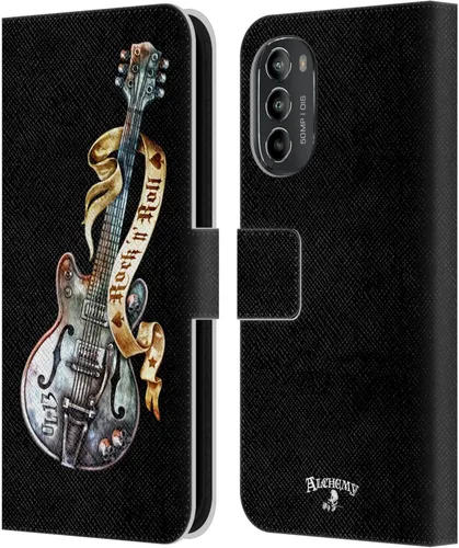 Vista 11 de Head Case Designs Officially Licensed Alchemy Gothic 13 Dagger Illustration Leather Book Wallet Case Cover Compatible with Motorola Moto G82 5G
