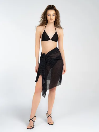 Vista 6 de Light Shimmer, pareo con hilo metálico para mujer, cubierta ligera para playa, cubierta de traje de baño plegable