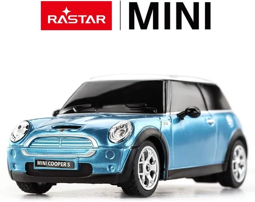 Vista 2 de RASTAR 1:24 RC Cars Toy Mini Cooper Car para Niños Mini Cooper S Coche De Control Remoto - Azul