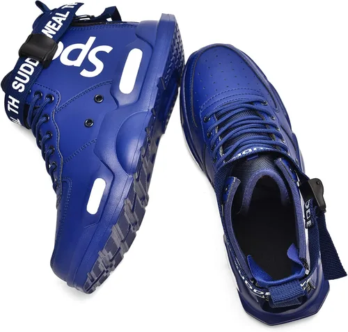 Vista 6 de Ahico Zapatos deportivos de moda para hombre, zapatos deportivos para caminar, deportivos, casuales, elegantes, para hombre