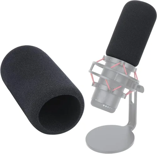 Vista 9 de Para parabrisas Hyperx QuadCast: filtro esponjoso compatible con micrófono Hyperx QuadCast S, cubierta de espuma de micrófono que reduce el ruido