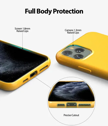 Vista 3 de GOOSPERY Pearl Jelly - Funda delgada de goma para Apple iPhone 11 Pro Max (6.5 pulgadas) (amarillo)
