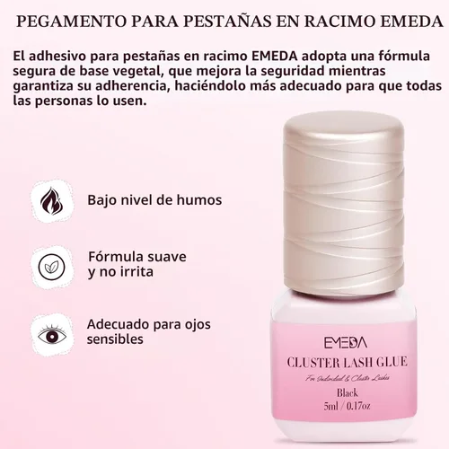 Vista 2 de Pegamento para Pestañas en Racimo Sensitive Open Eyes 3s de Fijación Fuerte y Larga Duración por 2 Semanas, Adhesivo de Pestañas Impermeable