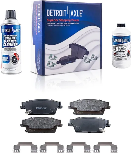 Vista 29 de Detroit Axle - Pastillas de Freno Delantero Izquierdo Reemplazo de Pinza de Disco para Dodge Ram 1500 Dakota Mitsubishi Raider - Juego de 3 piezas