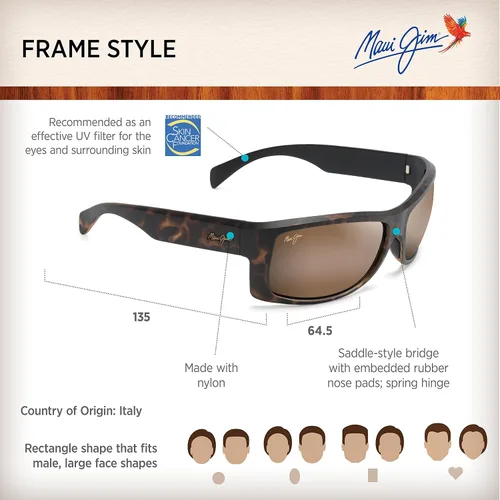 Vista 6 de Maui Jim Gafas de sol polarizadas Equator para hombre y mujer