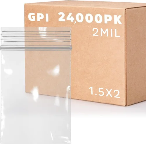 Vista 17 de GPI - Bolsas pequeñas con cremallera de 1 x 1 pulgada, bolsas de plástico transparente con cierre para joyas, 2 mil de grosor, con cierre superior