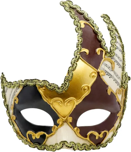 Vista 9 de Thmyo Half Face - Máscara de mascarada de carnaval veneciano para hombre, diseño vintage de Phantom of the Opera