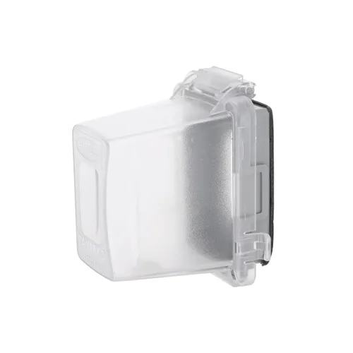 Vista 10 de TayMac MM720C Bell - Cubierta profunda de 1 banda, no metálica, resistente a la intemperie, en uso, transparente