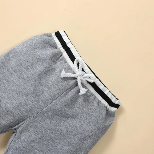Vista 6 de Conjunto de mameluco y pantalones de manga larga para recién nacido, de algodón, para otoño e invierno