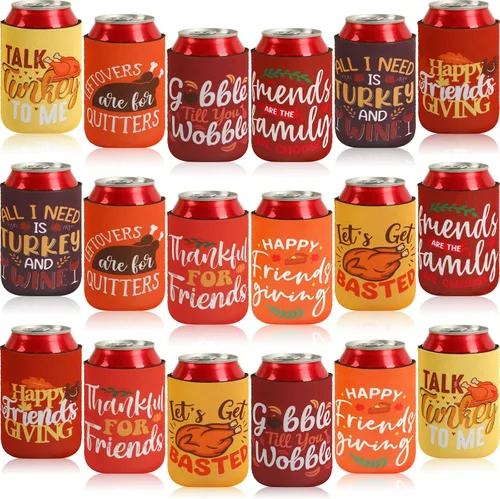 Vista 17 de 18 fundas plegables para enfriar latas de béisbol Insulated Neoprene, Beer Drink Beverage Can Bottle Cooler Sleeves, Sports Birthday Party