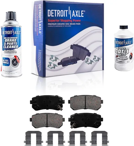 Vista 26 de Detroit Axle - Kit de freno trasero para Chevy GMC Silverado Sierra Suburban 1500 Yukon Tahoe Avalanche Cadillac Escalade Pinza de freno de disco