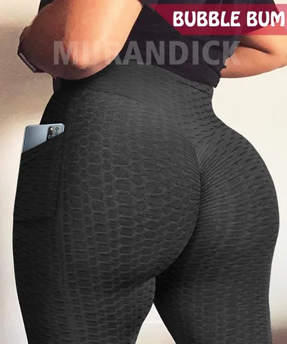 Vista 7 de Leggings de levantamiento de glúteos con bolsillos para mujer, levantamiento de glúteos, cintura alta, levantamiento de glúteos, pantalones de yoga