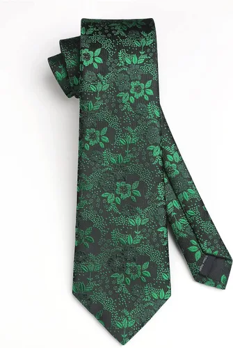 Vista 56 de Corbatas florales tejidas clásicas para hombre, corbata cuadrada de bolsillo, corbatas formales para hombres, boda con pañuelo