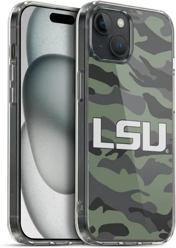 Vista 112 de Head Case Designs Funda de gel suave con licencia oficial de la Universidad Estatal de Louisiana LSU Camou compatible con Apple iPhone 7 Plus/iPhone