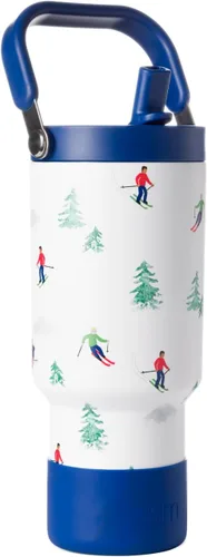 Vista 69 de Simple Modern Trek Pivot Vaso con pajita abatible de 30 oz con asa Botella de agua y protector Tapas intercambiables de pajita y para beber