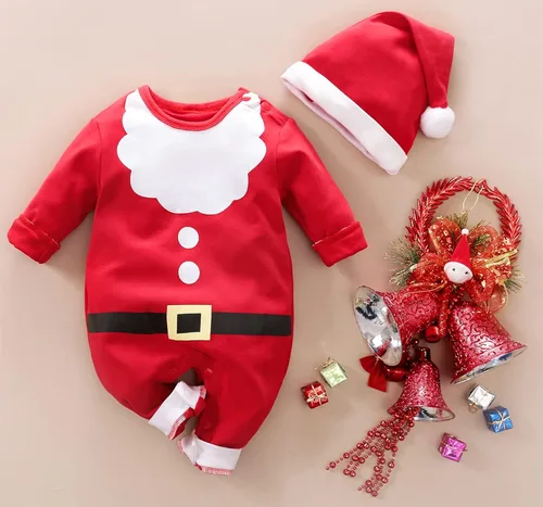 Vista 2 de AGQT Baby Boys and Baby Girls Christmas Santa Claus Costumes Size 0-24 Months