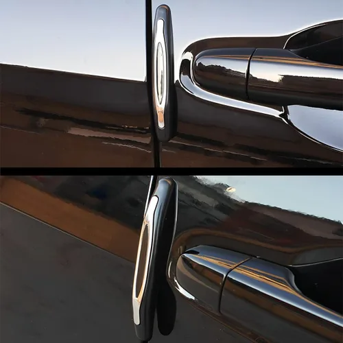 Vista 6 de AUCELI 4 protectores de borde de puerta de automóvil, tira autoadhesiva antiarañazos para puerta lateral del vehículo, protector anticolisión