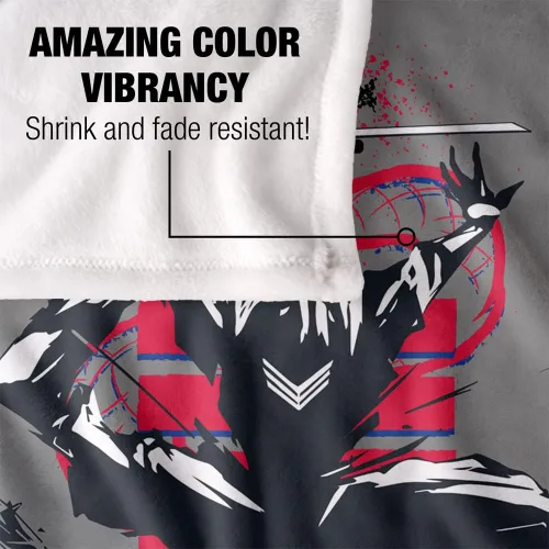 Vista 4 de Snake Eyes: G.I. Joe Origins Brush Attack Silky Touch Manta súper suave 36" x 58" Ataque de pincel