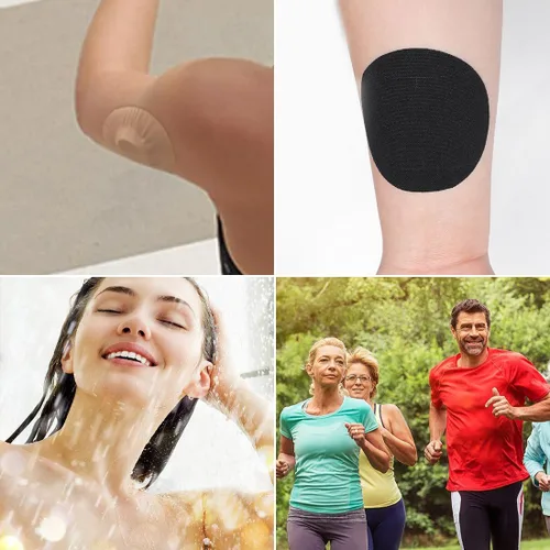 Vista 7 de Paquete de 30 cubiertas de sensor para libre 1/2/3/Plus, parches adhesivos de estilo libre, cinta CGM precortada, sin pegamento en el centro