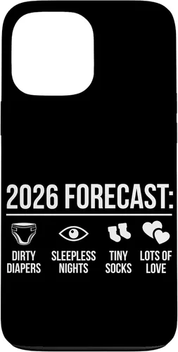 Vista 24 de Funny New Parents Future Mom Dad to Be 2026 Expecting Couple Case for iPhone 17
