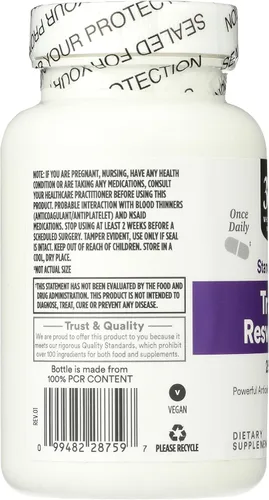 Vista 4 de Whole Foods Market, Transresveratrol 250Mg, 60 Cápsulas Vegg