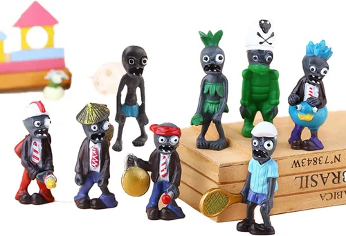 Vista 7 de JHESAO Juego de 17 juguetes de plantas PVZ, figuras de la serie Zombies PVZ, juguetes de PVC de felpa, gran regalo para niños y fanáticos