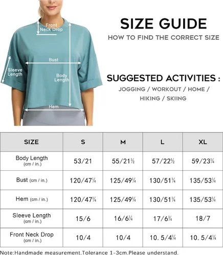Vista 7 de icyzone Camisetas atléticas de entrenamiento de manga corta con cuello redondo para mujer